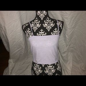 Ribbed Light Purple Crop Tank Top